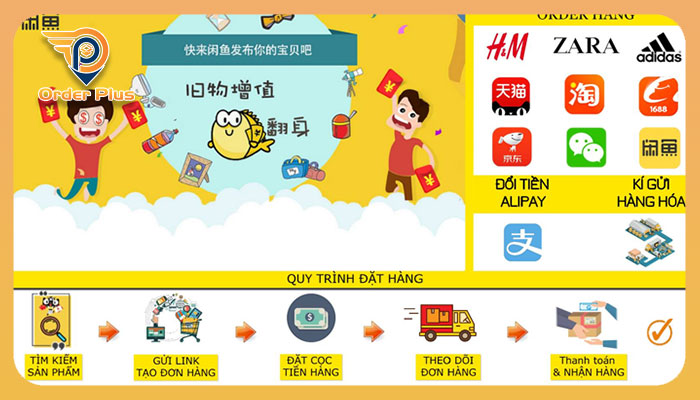 Xianyu - app đặt hàng nội địa Trung chất lượng