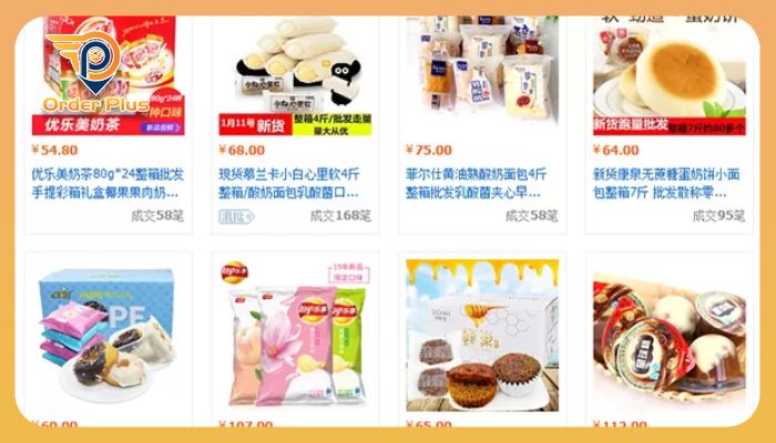 Link mua bánh kẹo Trung Quốc giá rẻ trên sàn TMĐT