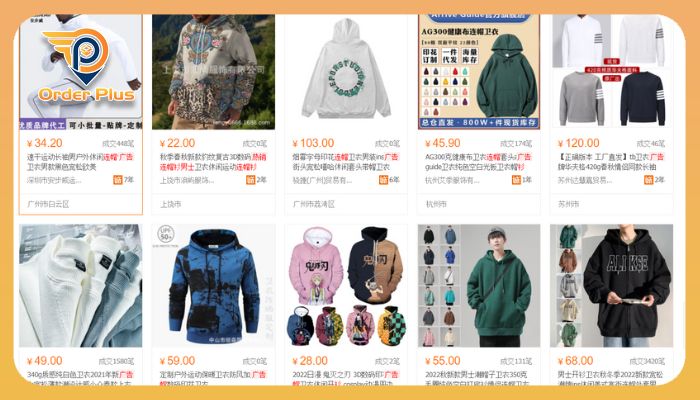 Một số link mua áo hoodie Quảng Châu giá rẻ trên sàn TMĐT